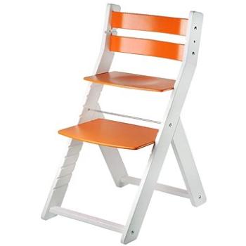 Rostoucí židle Wood Partner Sandy Kombi Barva: bílá/oranžová (8592927752770)