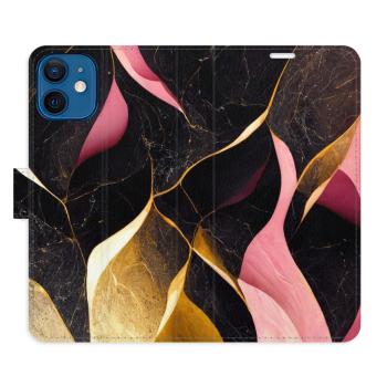 Flipové pouzdro iSaprio - Gold Pink Marble 02 - iPhone 12 mini