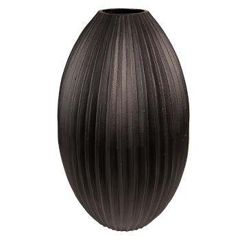 Černá kovová váza Trabi - Ø 24*39 cm 65090