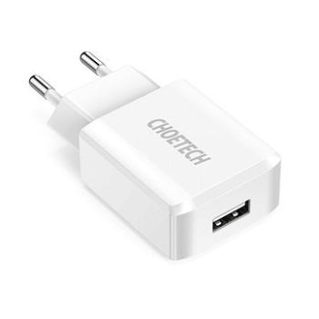 ChoeTech Smart USB Wall Charger 12W White (Q5002-EU-BK)