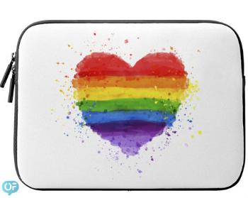 Neoprenový obal na notebook Rainbow heart