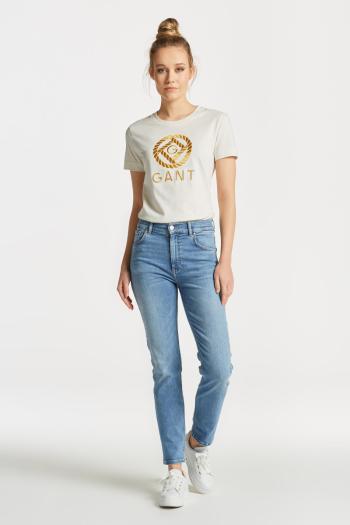 DŽÍNY GANT CROPPED SLIM JEANS modrá 25