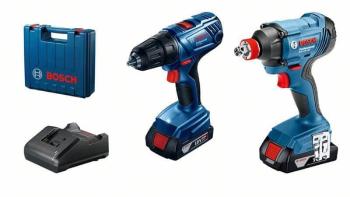 BOSCH Professional Aku rázový utahovák GDX 180-LI + vrtací šroubovák GSR 180-LI (0.601.9G5.222)