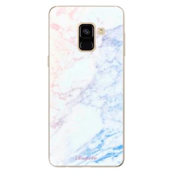 Odolné silikonové pouzdro iSaprio - Raibow Marble 10 - Samsung Galaxy A8 2018