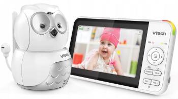 Vtech BM5550-OWL, dětská video chůvička Sova s displejem 5" a otočnou kamerou