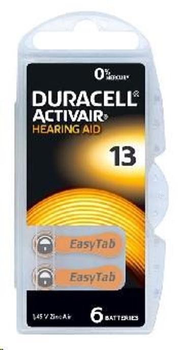 Duracell DA 13 P6 Easy Tab