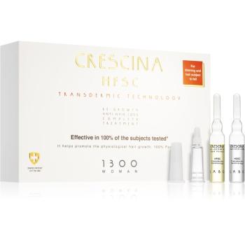 Crescina Transdermic 1300 Re-Growth and Anti-Hair Loss péče pro podporu růstu a proti vypadávání vlasů pro ženy 20x3,5 ml