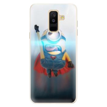 Silikonové pouzdro iSaprio - Mimons Superman 02 - Samsung Galaxy A6+