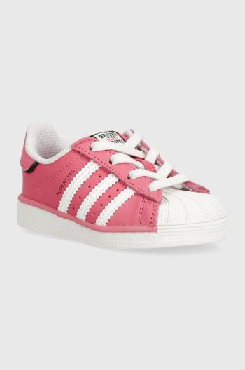 Dětské sneakers boty adidas Originals SUPERSTAR růžová barva