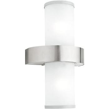 EGLO - Venkovní nástěnné svítidlo 2xE27/60W stříbrná / bílá IP44 (41122)