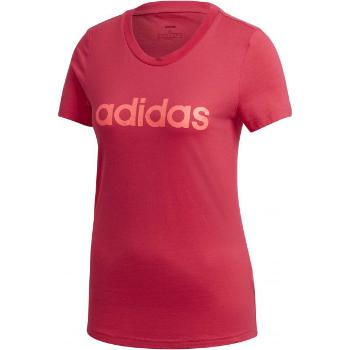 adidas E LIN SLIM TEE Dámské tričko, červená, velikost XL