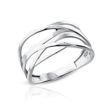 NUBIS® Stříbrný prsten - velikost 58 - NB-5512-58
