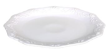 Porcelánový jídelní talíř s krajkou Provence lace - Ø 27cm 63086-01