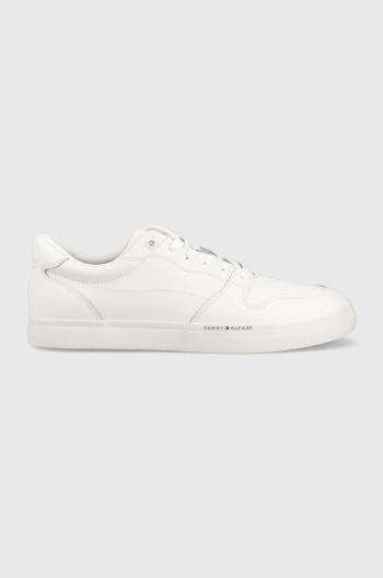 Kožené sneakers boty Tommy Hilfiger Core Perf Vulc bílá barva