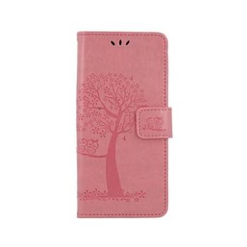 TopQ Realme 7i knížkové Růžový strom sovičky 56082 (Sun-56082)