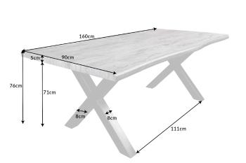 Jídelní stůl HYMEN Dekorhome 160x100x76 cm