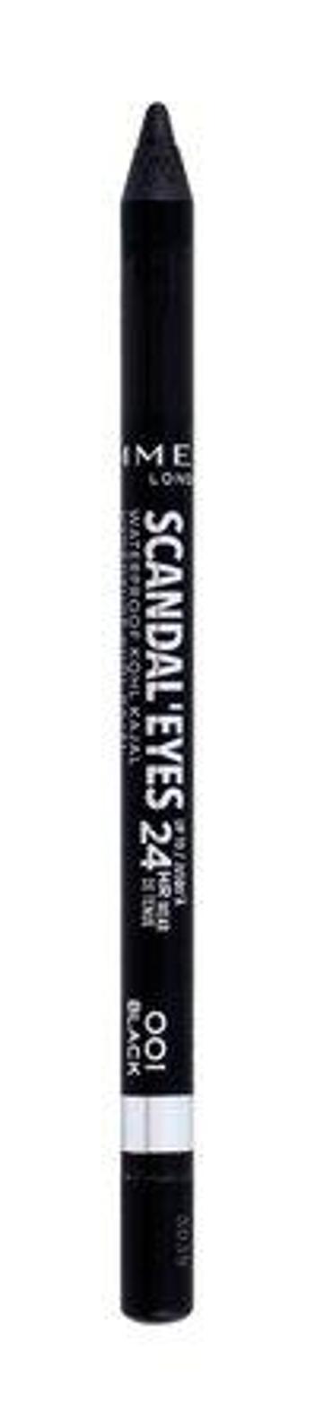 Rimmel Voděodolná kajalová tužka na oči Scandal Eyes 24H (Waterproof Kohl Kajal) 1,3 g 001 Black, 1,3ml
