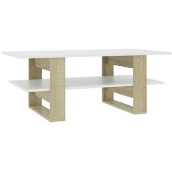 Konferenční stolek bílý dub sonoma 110 × 55 × 42 cm dřevotříska (800545)
