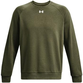 Under Armour RIVAL FLEECE CREW Pánská mikina, khaki, velikost