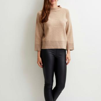 Béžový pletený svetřík – Violivina – L