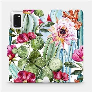 Flipové pouzdro na mobil Samsung Galaxy A41 - MG09S Kaktusy a květy (5903516173921)