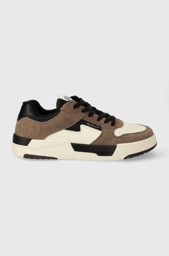 Kožené sneakers boty Gant Brookpal hnědá barva, 27633203.G135