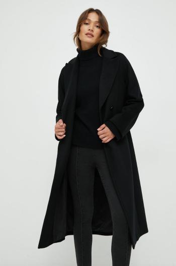 Kabát Pennyblack dámský, černá barva, přechodný, dvouřadový