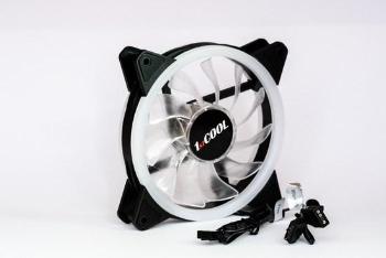 1stCOOL Fan AURA EVO Dual Ring ARGB ventilátor 12cm, F12-AURA-EVO-DR