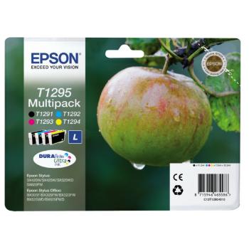 EPSON T1295 (C13T12954022) - originální cartridge, černá + barevná, 1x11,2ml/3x7ml
