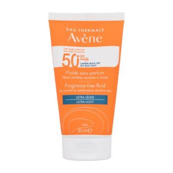 Avene Sun Fragrance-Free Fluid Ultra-Light SPF50+ 50 ml opalovací přípravek na obličej na normální pleť; na smíšenou pleť