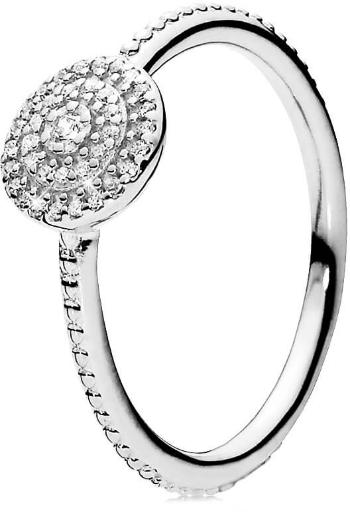 Pandora Stříbrný třpytivý prsten 190986CZ 54 mm