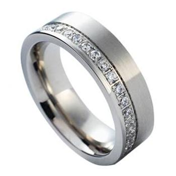 NUBIS® NSS1012 Dámský snubní prsten se zirkony - velikost 51 - NSS1012-Zr-51