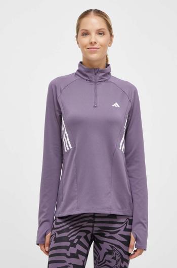 Tréninková mikina adidas Performance Hyperglam fialová barva, s potiskem