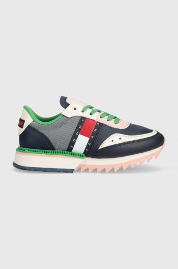 Sneakers boty Tommy Jeans CLEATED WMN tmavomodrá barva