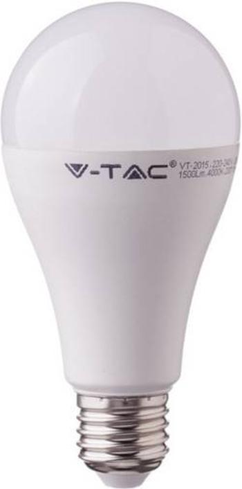 LED žárovka V-TAC 4457 240 V, E27, 17 W = 100 W, přírodní bílá , A+ (A++ - E), tvar žárovky, nestmívatelné, 1 ks