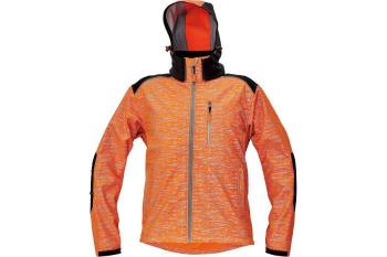 KNOXFIELD printed softshell oranžová XL