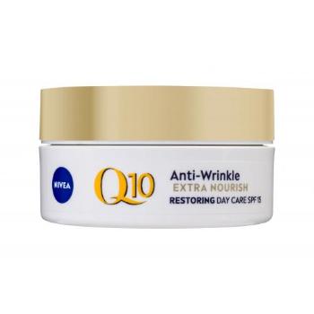 Nivea Q10 Power Anti-Wrinkle Extra Nourish SPF15 50 ml denní pleťový krém pro ženy na suchou pleť; proti vráskám; výživa a regenerace pleti