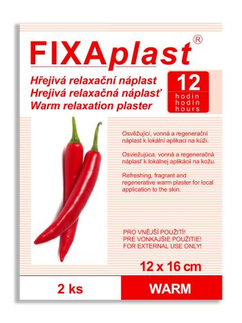 Fixaplast Warm Hřejivá relaxační náplast 12x16 cm 2 ks