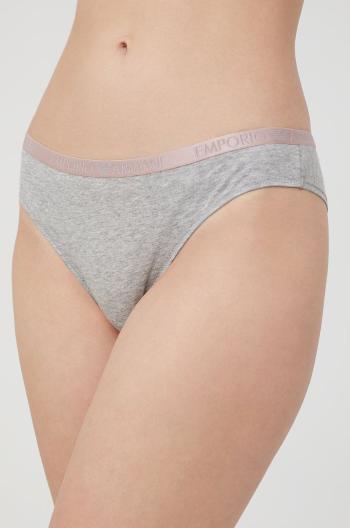 Tanga Emporio Armani Underwear šedá barva