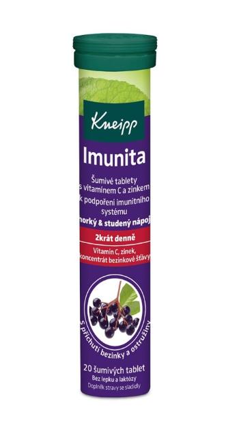 Kneipp Imunita + vitamin C + Zn černý bez a ostružina 20 šumivých tablet