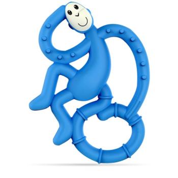 Matchstick Monkey Mini Monkey Teether kousátko s antimikrobiální přísadou Blue 1 ks