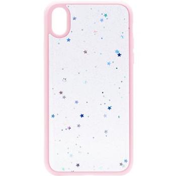 iWill Clear Glitter Star Phone Case pro iPhone XR Pink (DIP888-9)