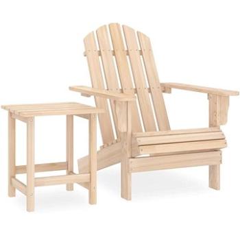 Zahradní židle Adirondack se stolkem masivní jedlové dřevo, 315922 (315922)