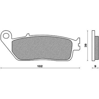 NEWFREN brzdové destičky (směs ROAD TOURING ORGANIC) (2ks) M502-517 (M502-517)
