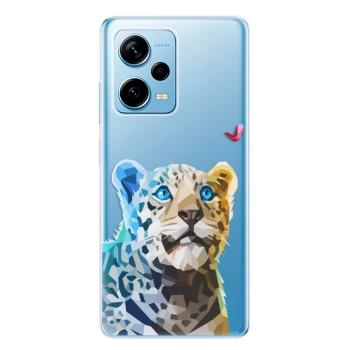 Odolné silikonové pouzdro iSaprio - Leopard With Butterfly - Xiaomi Redmi Note 12 Pro+ 5G