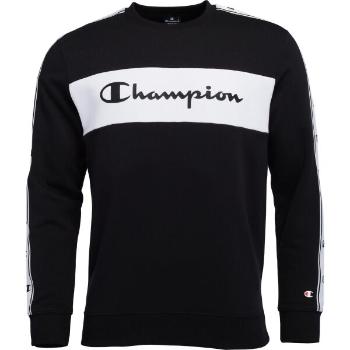 Champion AMERICAN TAPE CREWNECK SWEATSHIRT Pánská mikina, černá, velikost