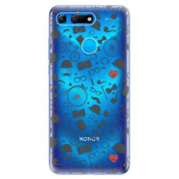 Odolné silikonové pouzdro iSaprio - Vintage Pattern 01 - black - Huawei Honor View 20