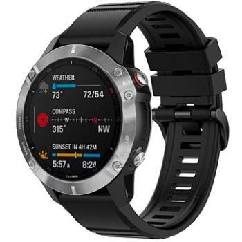 FIXED Silicone Strap pro Garmin QuickFit 26mm černý (FIXSST-QF26MM-BK)