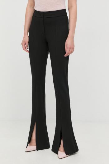 Kalhoty Silvian Heach dámské, černá barva, zvony, medium waist