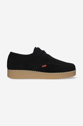 Semišové polobotky Levi's Footwear&Accessories D7353.0002 RVN 75 pánské, černá barva, D7353.0002-black